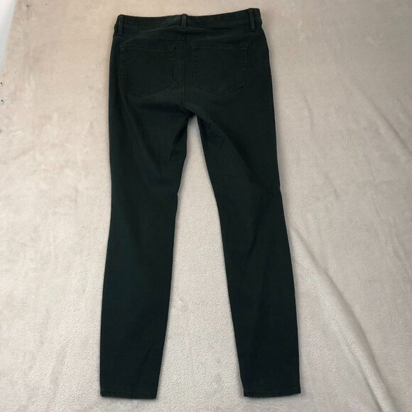 LOFT Womens Pants Size 26/2 Ankle Skinny Casual Classic Green Travel Low Rise - Picture 11 of 11